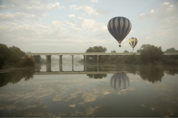 Photograph Ezra Gozo Mansur Ballon In Landscape on One Eyeland